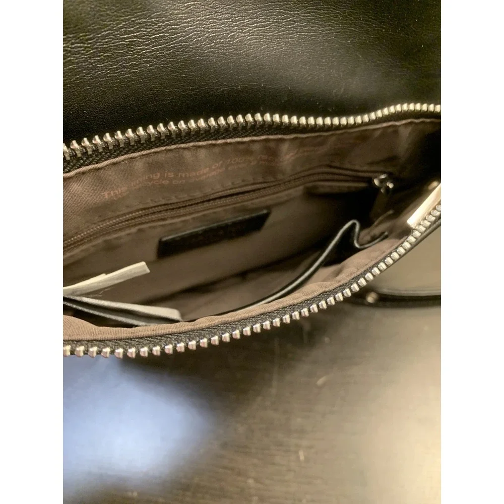 Matt & Nat HILEY Vegan Leather Crossbody Foldover Bag Purse Black Classic